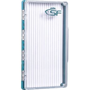 SF Streamer Fly Fishing Box with Magnetic Closure & Clear Lid, Polycarbonate Fly Box for Streamers, Nymphs and Trout - Streamer Foam in Saudi Arabia
