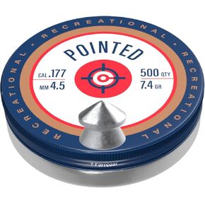 Crosman .177-Caliber Pointed Lead Pellets for Air Rifles and Air Pistols - 500 Count Tin - Lead in Kuwait
