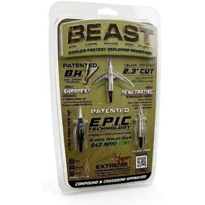 Bowmar Archery Beast Broadheads, World's Fastest Deploying Broadhead, Patented Technology, Sharpest Penetrating Mechanicals, Plus Practice Tip in Saudi Arabia