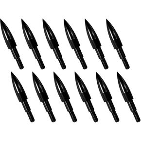 12pcs Archery Arrow Tips 100/125/150/200 Grain Field Tips 5/16 Inch Screw in Bullet Points , Archery Target Crossbow Practice Tip for Arrow Recurve Bow Compound Bow, Hunting Bow Arrow Target Practice in Saudi Arabia