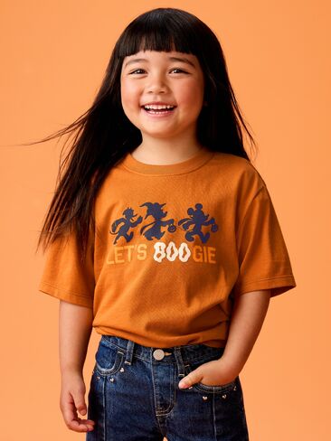 Old Navy Old Navy x Disney Graphic T-Shirt for Toddler - Orange Boo in Kuwait
