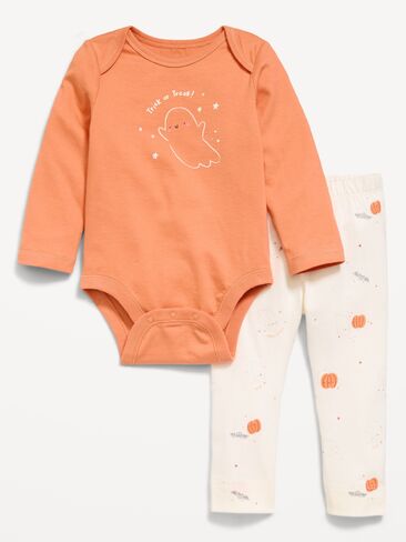 Old Navy Long-Sleeve Bodysuit and Leggings Set for Baby - Halloween in Saudi Arabia