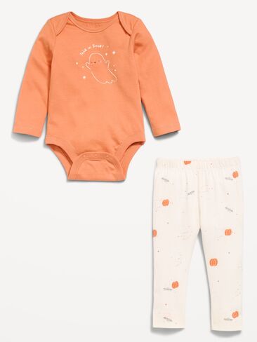Old Navy Long-Sleeve Bodysuit and Leggings Set for Baby - Halloween in Saudi Arabia
