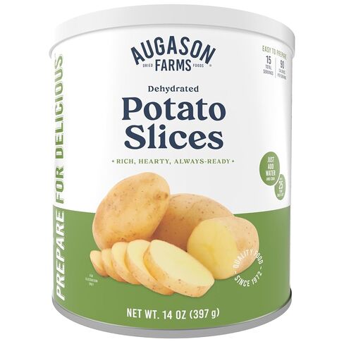 Augason Farms Dehydrated Potato Slices Can | Emergency Food Supply, 15 Servings, 25 Year Shelf Life, Certified Gluten Free Sliced Potatoes, Dehydrated Meals in Saudi Arabia
