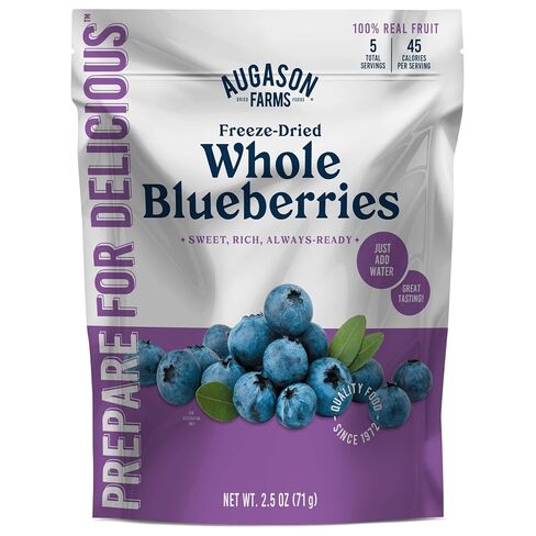 Augason Farms Freeze-Dried Whole Blueberries Can | Emergency Food Supply, 26 Servings, 30 Year Shelf Life, Great for Cooking, Baking, and Snacks, Dehydrated Meals in Saudi Arabia