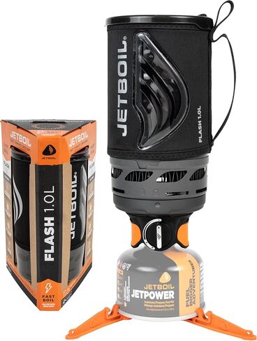 Jetboil Flash Portable Fast Boil Stove for Camping and Backpacking with 1-Step Auto Ignition, Propane/Isobutane Burner with Cooking Cup in Saudi Arabia