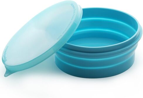 IYYI Collapsible Bowl for Camping, Silicone Collapsible Bowl with Lid | BPA-free Silicone Foldable Bowl, Portable Travel Bowl for Camping Hiking, Compact & Dishwasher Safe, 27oz, Gray in Saudi Arabia