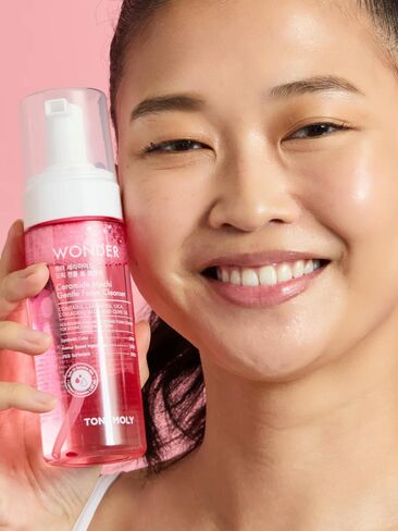 Old Navy Tony Moly Wonder Ceramide Foam Cleanser - Pink in Kuwait