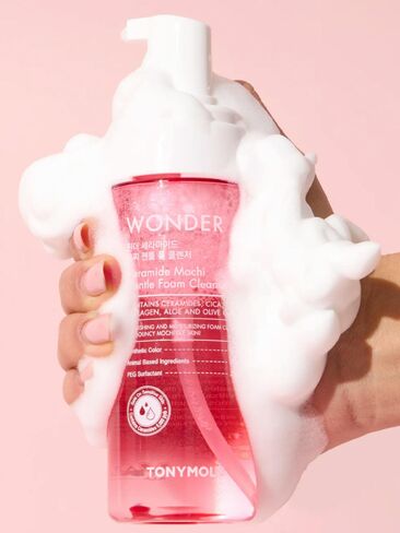Old Navy Tony Moly Wonder Ceramide Foam Cleanser - Pink in Kuwait