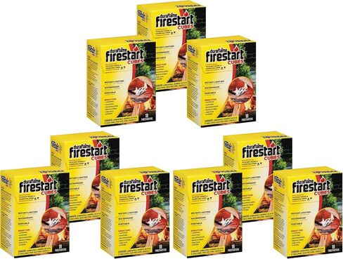 Duraflame Fire Starter Bundle – Firestart Cubes Firelighters 18 Pack & Quick Start Firelighters 4 Pack for Grills, Smokers, Fire Pits, Fireplaces and Campfires in Saudi Arabia