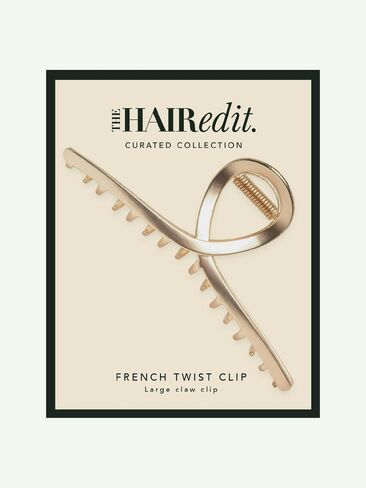 Old Navy The Hair Edit French Twist Claw Clip - Gold in Kuwait