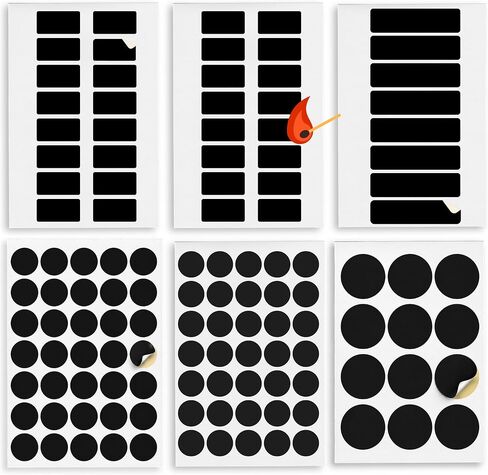 122 PIECE Match Striker Variety Pack | Peel & Stick Adhesive Stricker Stickers for Safety Matches | Replacement Flint Strips Pad Dots and Circles Combo in Kuwait