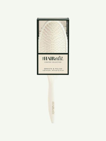 Old Navy The Hair Edit Smooth and Polish Detangling Brush Cream - Cream in Kuwait