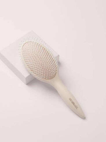 Old Navy The Hair Edit Smooth and Polish Detangling Brush Cream - Cream in Kuwait
