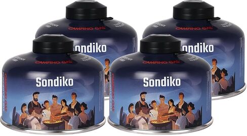 Sondiko Iso Butane Fuel Canister 100g 4 Pack, Camping Stove Fuel | High Altitude & Cold Weather Performance, Universal Fit for Backpacking Stoves, Camping Stove Fuel in Saudi Arabia