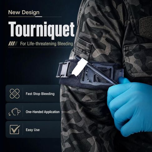 First Aid Kits with 36" Splint Israeli Bandage Tourniquet Chest Seal, 138PCS Trauma Kits Survival Gear and Equipment Multi-Purpose Emergency Tool Kits, IFAK Bag for Outdoor Camping Hunting Car Home in Saudi Arabia