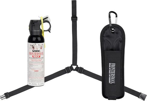 SABRE Frontiersman MAX Bear Spray & Mountain Lion Deterrent – 40‑Foot Range, Max Strength 2% Major Capsaicinoids, Self Defense for Hiking, Camping, Hunting, Fishing & Biking in Kuwait