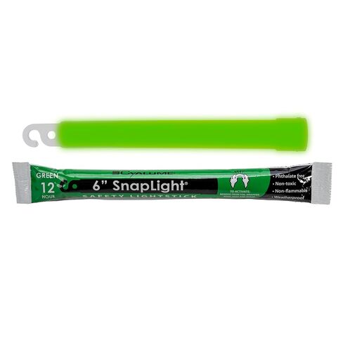 Cyalume Glow Sticks Military Grade Lightstick - Premium Green 6" SnapLight Emergency Chemical Light Stick with 12 Hour Duration , 10 Pack in Saudi Arabia