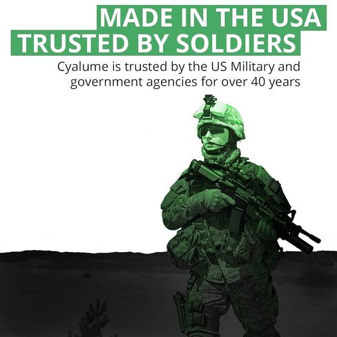 Cyalume Glow Sticks Military Grade Lightstick - Premium Green 6" SnapLight Emergency Chemical Light Stick with 12 Hour Duration , 10 Pack in Saudi Arabia