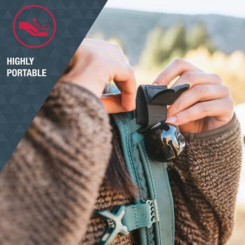 Sabre Frontiersman MAX Bear Spray & Mountain Lion Deterrent, Holster, Bell Kit – 40‑Foot Range, Max Strength 2% Major Capsaicinoids, EPA‑Registered, Self Defense for Hiking, Camping & Hunting, 7.9 oz in Kuwait