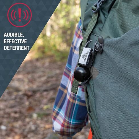 Sabre Frontiersman MAX Bear Spray & Mountain Lion Deterrent, Holster, Bell Kit – 40‑Foot Range, Max Strength 2% Major Capsaicinoids, EPA‑Registered, Self Defense for Hiking, Camping & Hunting, 7.9 oz in Kuwait
