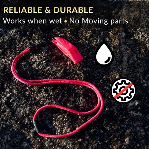 Pink Whistle (2-Pack) 120dB Loud Safety & Emergency Whistle with Lanyard and Breakaway Clasp for Hiking, Kayak, Boat, Personal Safety, Travel, Emergency Kits in Kuwait