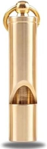 Loudest Brass Whistle — The Original 2-Inch Premium Emergency Whistle 125db+ One Piece Outdoor Survival Whistle On Key-Chain or Hang Around Your Neck and Carry it Anywhere! in Saudi Arabia