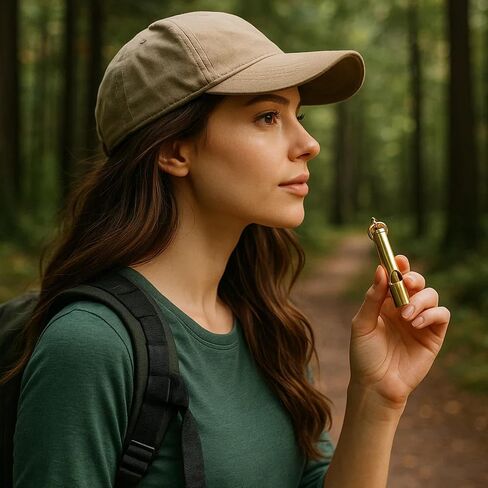 Loudest Brass Whistle — The Original 2-Inch Premium Emergency Whistle 125db+ One Piece Outdoor Survival Whistle On Key-Chain or Hang Around Your Neck and Carry it Anywhere! in Saudi Arabia