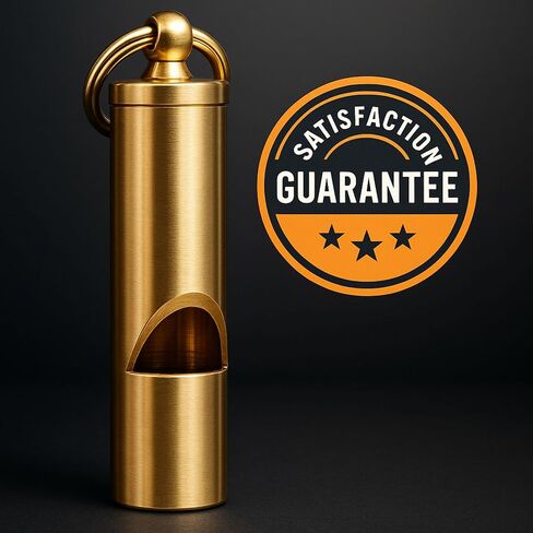 Loudest Brass Whistle — The Original 2-Inch Premium Emergency Whistle 125db+ One Piece Outdoor Survival Whistle On Key-Chain or Hang Around Your Neck and Carry it Anywhere! in Saudi Arabia