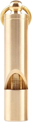 Loudest Brass Whistle — The Original 2-Inch Premium Emergency Whistle 125db+ One Piece Outdoor Survival Whistle On Key-Chain or Hang Around Your Neck and Carry it Anywhere! in Saudi Arabia