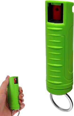 FURY Hardshell Pepper Spray - 12Ft Range, Max Strength, UV Dye Identifier, Anti-Leak & Anti-Misfire, Slidetop Trigger, Belt Clip & Key Ring, Multiple Color Options, Self-Defense Spray in Saudi Arabia