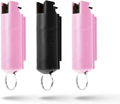Guard Dog Security Quick Action Pepper Spray Self Defense Keychain, Maximum Strength 1.44 MC, OC Spray, 16-Foot Range, Twist-Lock Safety, Belt Clip for Easy Carry for Women and Men, Made in USA in Saudi Arabia