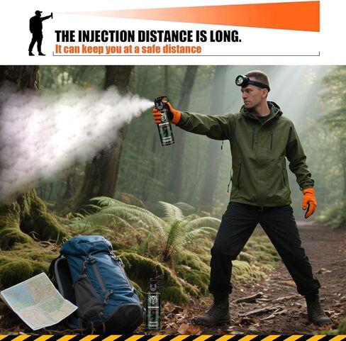 Pepper Spray Outdoor Easy Carry and Fast Access Self Defense Deterrent for Camping, Hiking, Fishing, Powerful Blast Pattern Safety for Both Women and Men Quick Release 6.7OZ in Saudi Arabia