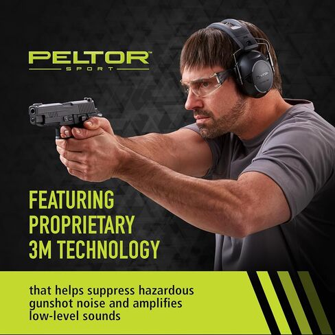 Peltor Sport Tactical 500 Bluetooth Hearing Protection Ear Muffs, 25 dB NRR | Electronic Hearing Protection Headphones for Shooting, Hunting, Mowing, Construction, Concerts, & More in Saudi Arabia