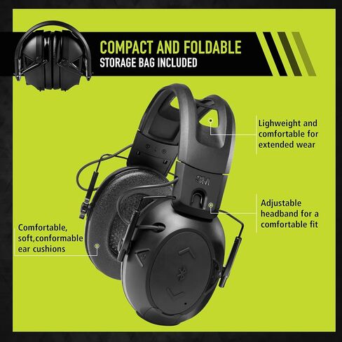 Peltor Sport Tactical 500 Bluetooth Hearing Protection Ear Muffs, 25 dB NRR | Electronic Hearing Protection Headphones for Shooting, Hunting, Mowing, Construction, Concerts, & More in Saudi Arabia