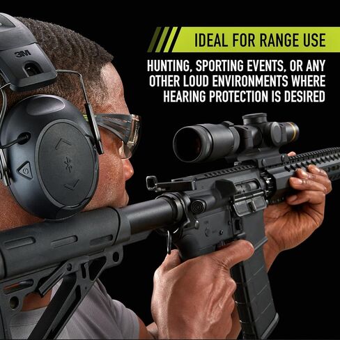 Peltor Sport Tactical 500 Bluetooth Hearing Protection Ear Muffs, 25 dB NRR | Electronic Hearing Protection Headphones for Shooting, Hunting, Mowing, Construction, Concerts, & More in Saudi Arabia