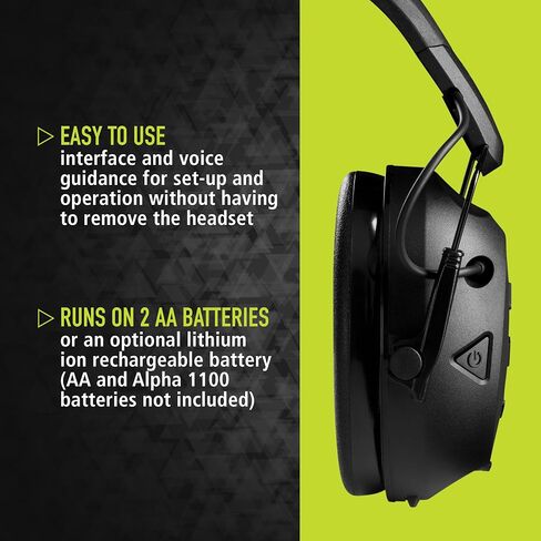 Peltor Sport Tactical 500 Bluetooth Hearing Protection Ear Muffs, 25 dB NRR | Electronic Hearing Protection Headphones for Shooting, Hunting, Mowing, Construction, Concerts, & More in Saudi Arabia