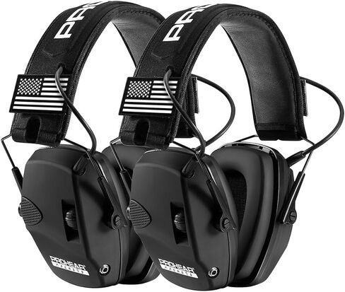 PROHEAR Electronic Ear Protection for Shooting with 4X Sound Amplification, Gun Range Hearing Protection Muffs, NRR 23dB Noise Reduction Headphones for Hunting, Green in Saudi Arabia