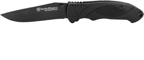 Smith & Wesson Extreme Ops SWA25 7.8in High Carbon S.S. Folding Knife with 3.3in Clip Point Blade and Aluminum Handle for Outdoor, Tactical, Survival and EDC in Kuwait