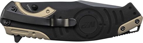 Smith & Wesson M&P SWMP13BS 8.2in High Carbon S.S. Folding Knife with 3.5in Serrated Clip Point Blade and Aluminum Handle for Tactical, Survival and EDC in Kuwait