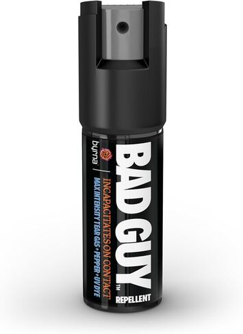 Byrna BGR MAX Compact Pepper Spray + Tear Gas with Belt Clip | Maximum Stopping Power | Attacker Tracker UV Marking DYE Technology | Military Strength Self-Defense Stream Spray - 0.5 OZ in Saudi Arabia