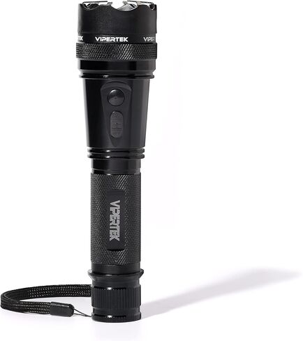 VIPERTEK VTS-195 Heavy Duty Aluminum Stun Gun for Self Defense Rechargeable with LED Flashlight in Kuwait