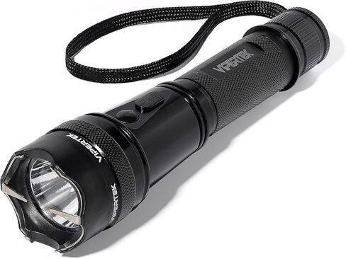 VIPERTEK VTS-195 Heavy Duty Aluminum Stun Gun for Self Defense Rechargeable with LED Flashlight in Kuwait