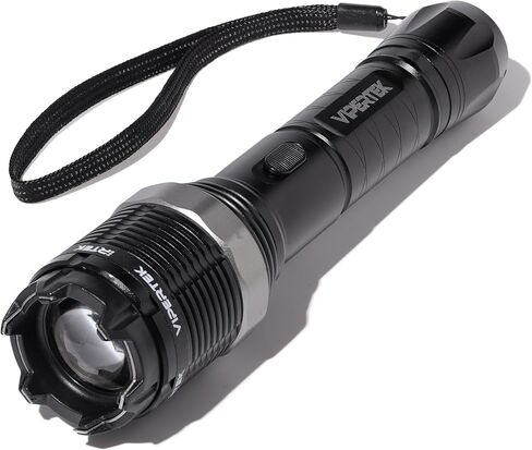VIPERTEK VTS-T01 Aluminum Stun Gun for Self Defense Rechargeable with LED Flashlight in Kuwait