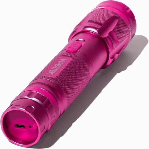 VIPERTEK VTS-T03 Aluminum Stun Gun for Self Defense Rechargeable with LED Flashlight, Pink in Kuwait