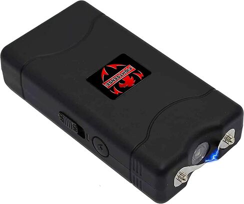 FIGHTSENSE Super Heavy Duty 35 Billion Mini Stun Gun for Self Defense with Bright Led Flashlight, Rechargeable Battery, Nylon Holsters with Belt Loop for Easy Cary in Saudi Arabia