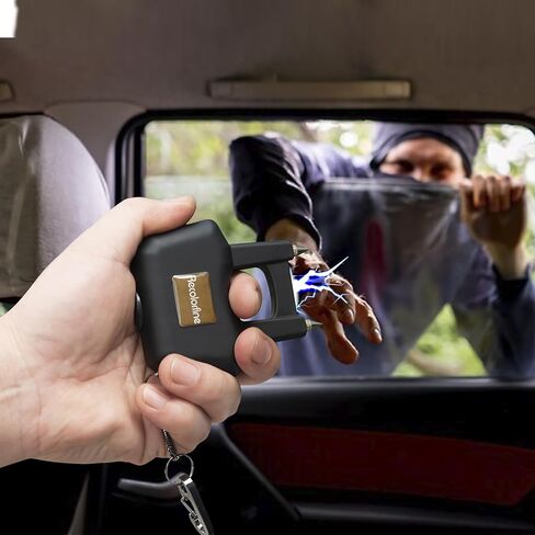RECOLORFINE Stun Gun with Safety Switch for Men for Women Self Defense,Rechargeable Stun Guns in Saudi Arabia