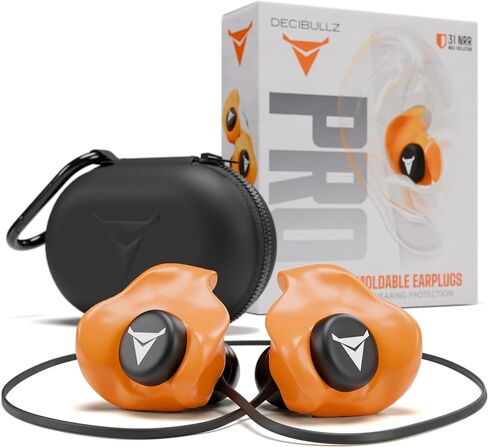 Decibullz PRO Custom Molded Earplugs 31 dB NRR Reusable Hearing Protection with Molding Tool, Carry Case & Lanyard. Ear Protection for Shooting, Worksites, Travel, Motor Sports & Everyday Use. in Saudi Arabia
