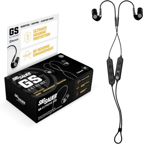 AXIL x SIG SAUER Hearing Protection & Enhancement, Earbuds & Earmuffs | 3-In-1 Shooting Hearing Protection, Bluetooth Earbuds And Earmuffs For Hunting, Range & Tactical Use in Saudi Arabia