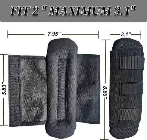 2 Pack Tactical Shoulder Strap Pads Vest Shoulder Strap Pads Backpack Strap Pads Fit 3'' Sling Bags Shoulder Straps in Saudi Arabia